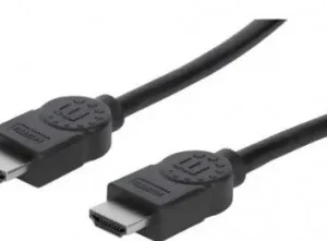 Cable HDMI 4K de Alta Velocidad con Canal Ethernet, Macho a Macho, Blindado, Negro, 2 m